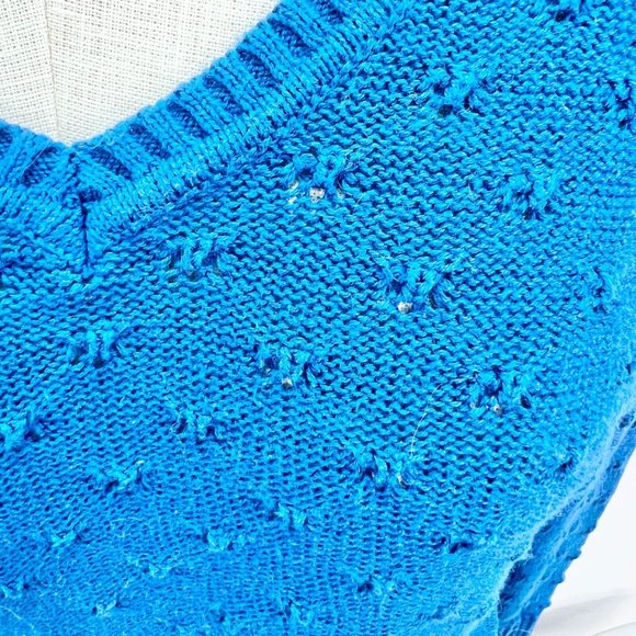 Studio Works Sweater Women's Small Blue Long Sleeves - Picture 2 of 8